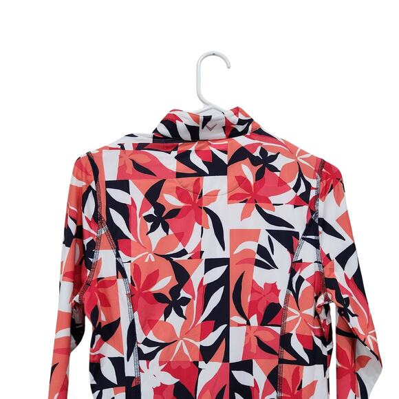 Callaway UPF 50 Sun Protection Activewear Sweatshirt Orange 1/4 Zip Size Small - Picture 11 of 11